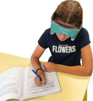 Enfant utilisant le casque Captibulle de Majsucule